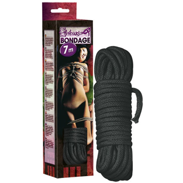 Bondage Seil schwarz 7m