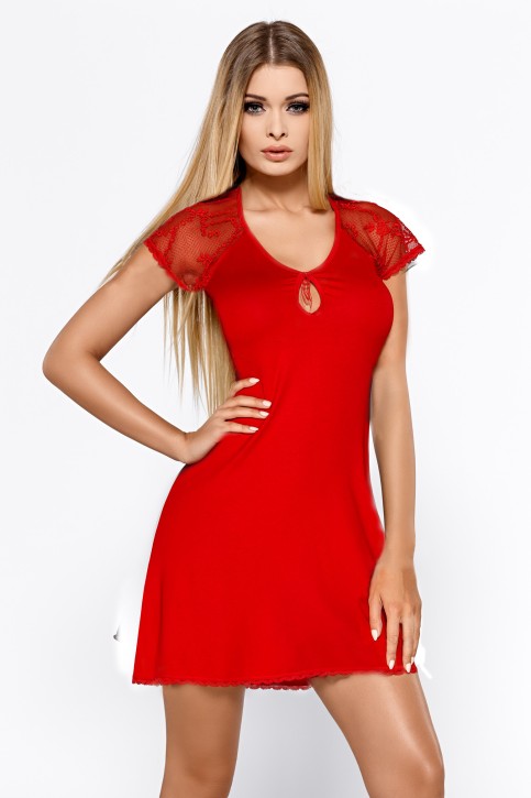 rotes Nachtkleid Hillary XL