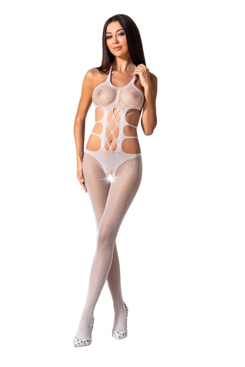 weißer ouvert Bodystocking BS084 - S/L