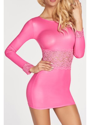 pinkes Wetlook-Kleid 7H604226 - XL von 7-Heaven
