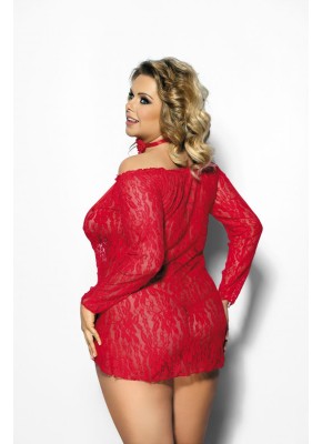 rotes Chemise AA051633 - 3XL/4XL