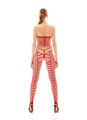 roter Bodystocking AA052199 - L/XL