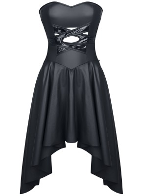 schwarzes Kleid DE438 - XL von Demoniq