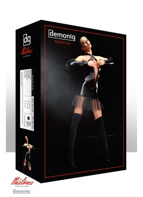 schwarzes Minikleid Martha S/M von Demoniq