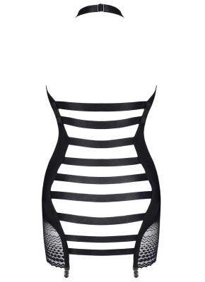 schwarzes Straps-Kleid LXPriscila001 - L