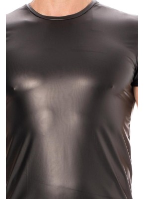 schwarze Wetlook T-Shirt 2008-81 - XL