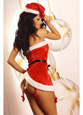 rotes Weihnachtsoutfit Sexy Santa S/M von Lolitta Dessous