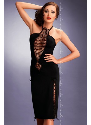 schwarzes Kleid Maxima L/XL von MeSeduce Dessous
