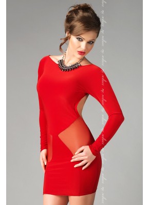 rotes Kleid Sophia L/XL mit T-String von MeSeduce Dessous