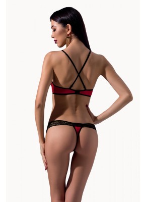 schwarz/roter Scarlet Bikini - S/M