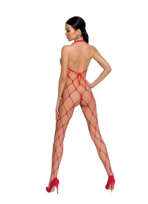 roter ouvert Bodystocking BS091 - S/L