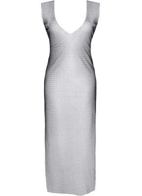 schwarz/silbernes Kleid STIolanda001 - M