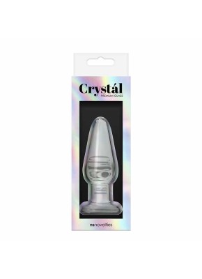 Crystal Premium Glas Plug medium klar nsnovelties