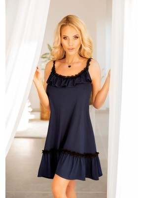 dunkelblaues  Petticoat Kleid KA922384 - M